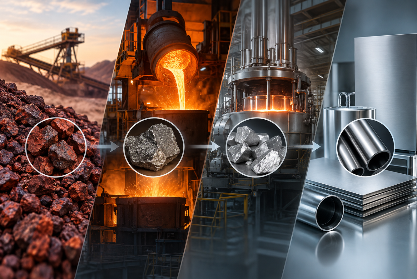Steel Iron Ore to Stainless Steel